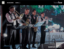 Tablet Screenshot of barefaceentertainment.com